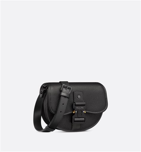 Gallop Bag with Strap Black Grained Calfskin 